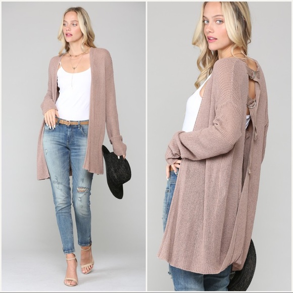 Open Back Cardigan - Picture 4 of 5